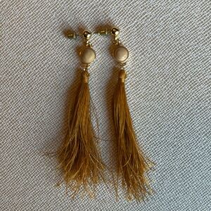 Gold Tassel Earrings